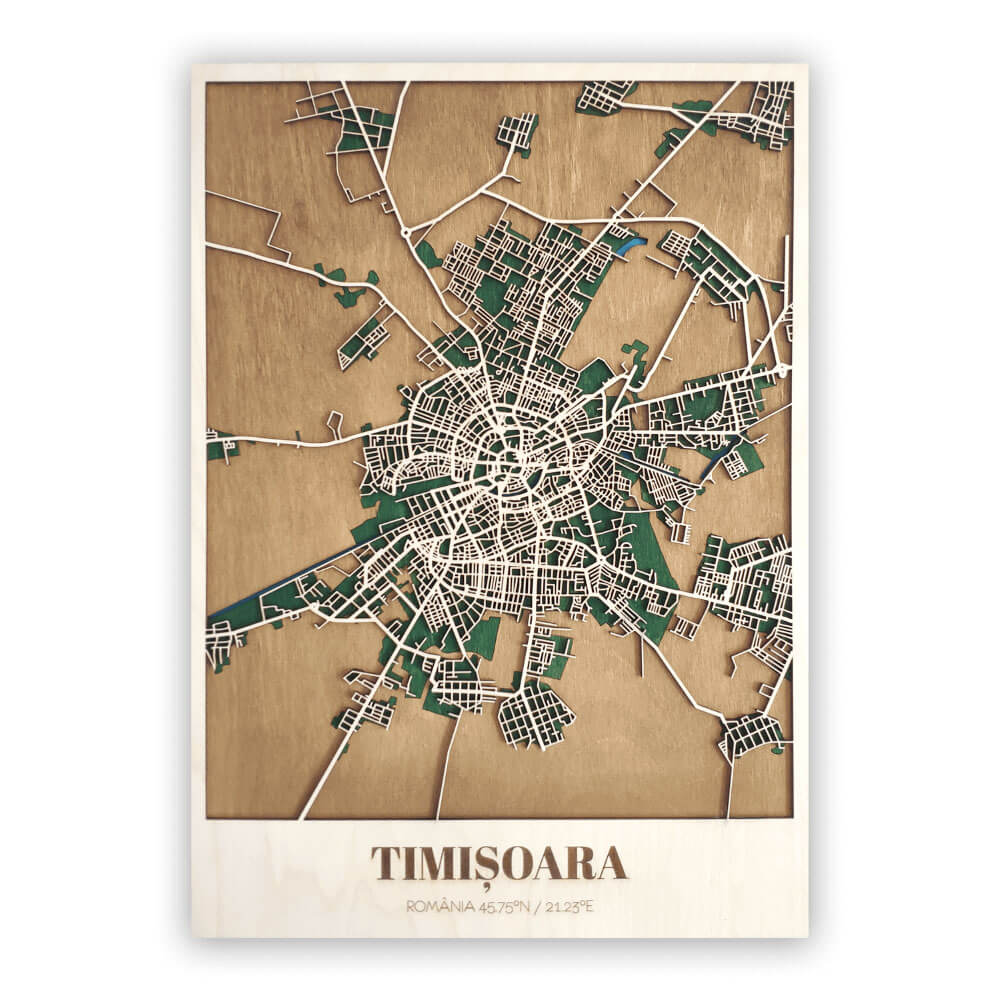 Harta-Timisoara-Lemn